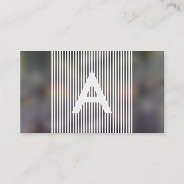 farligt monogram visitkort (Framsida)