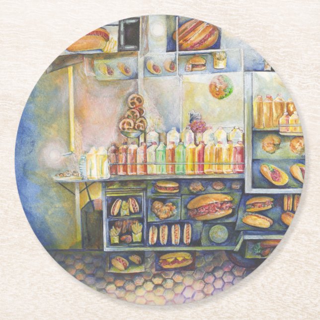 Farligt nära Roligten Underlägg Papper Rund (Framsidan)