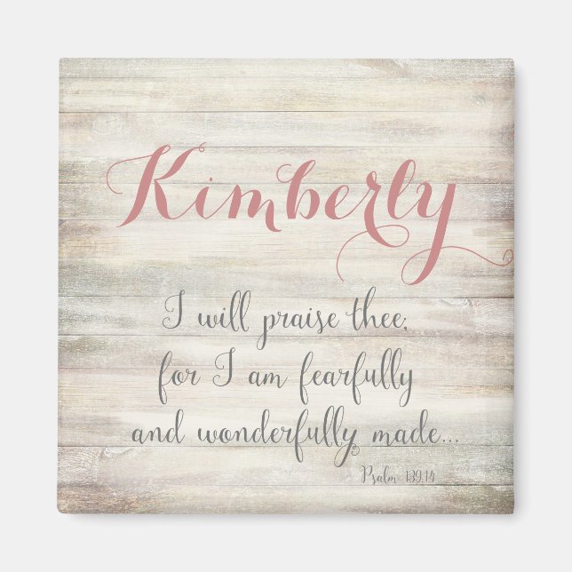 Farligt och underbart gjort - Ps. 139:14 Magnet (Framsidan)