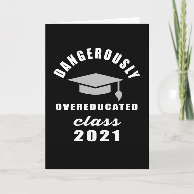 Farligt överutbildad studenten kort (Framsida)