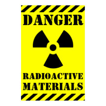 FARLIGT RADIOAKTIVT MATERIAL Signera Halloween-stö