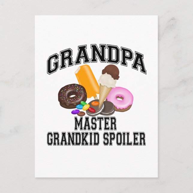 Farligt Spoiler Grandpa Vykort (Framsida)