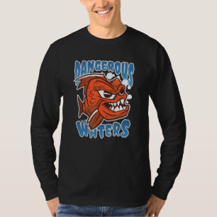 Farligt Vatten för stolt Piranha Owner Manar och B T Shirt