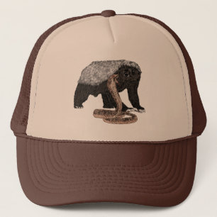 Farlös Badass Honey badger a angriper Cobra Art Keps