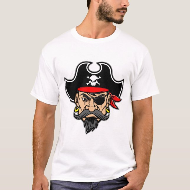 Farlös Pirat kapten T Shirt (Framsida)