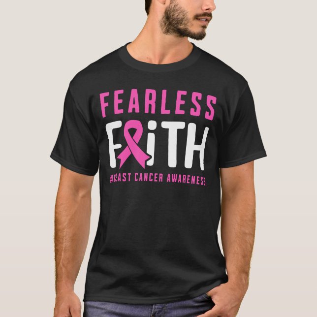 Farlös tillit till bröstcancer t shirt (Framsida)