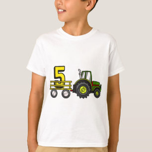 Farm 5 år gammal Barnyard Boys 5:e födelsedagstrak T Shirt