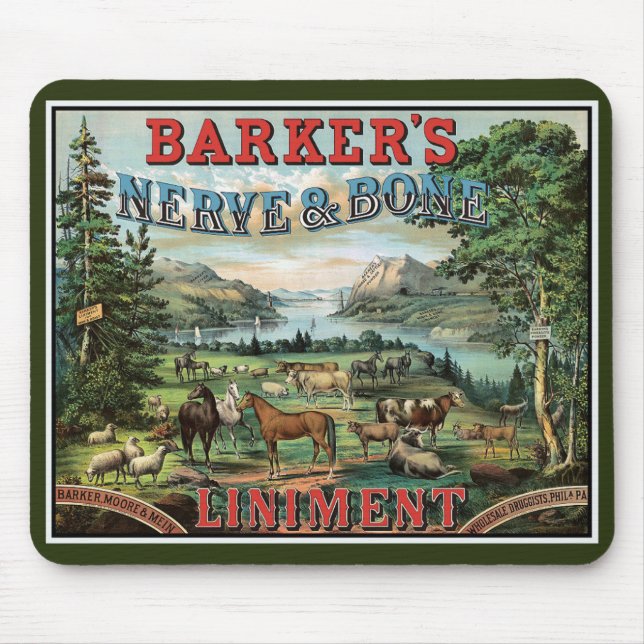 Farm Animal Liniment Vintage annons Musmatta (Framsidan)