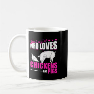 Farm Animal Lover Girls Farmer Women Farming Gris Kaffemugg