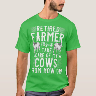 Farm Animal Lover Retired Farmer Farming Retiremen T Shirt