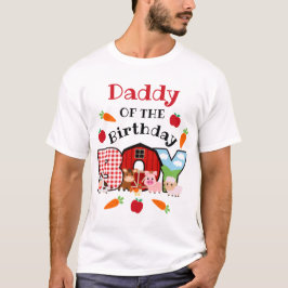 Farm Animal Pappa från Birthday Boy | Barnyard T Shirt