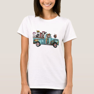 Farm Animal Truck Shirt For Birthday Gift For T
