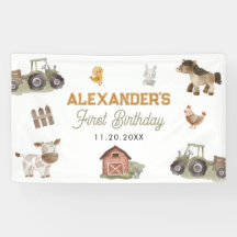 Farm Animals 1st Birthday Party