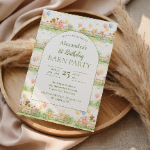 Farm Animals Barnyard 1st Birthday