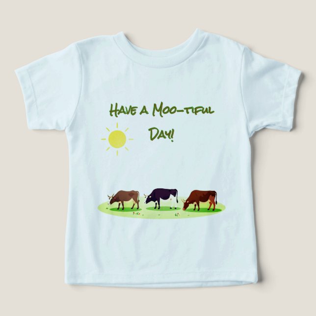 Farm Animals Cow T-Shirt (Design Framsida)