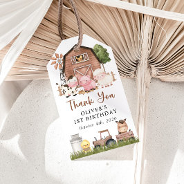 Farm Animals, Cute Animals, Barn, First Birthday Presentetikett