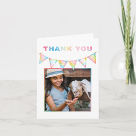 Farm Baby Goat Foto Birthday Tack du Card