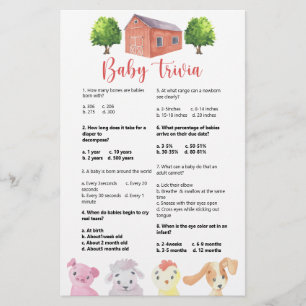 Farm - Baby Trivia   Barnstödsspel