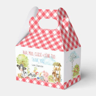 Farm Barnyard Animal Birthday Presentaskar