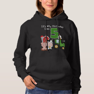 Farm Barnyard Animals Tractor 5:e födelsedagen 5 å T Shirt