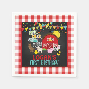 Farm Birthday Napkin Pappersservett