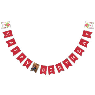 Farm Birthday Play Personlig Photo Vimplar