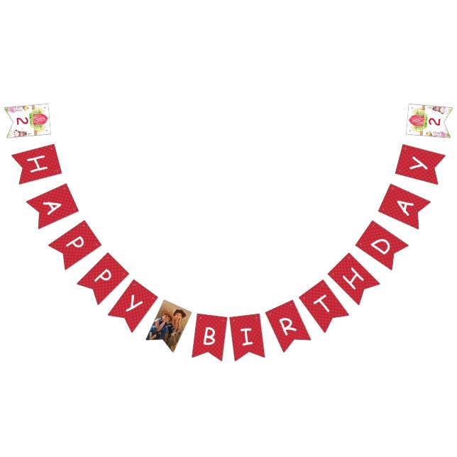 Farm Birthday Play Personlig Photo Vimplar (Alla)