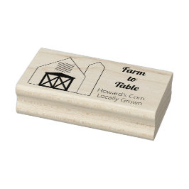 Farm Business Barn och Silo Art Frimärke Stämpel