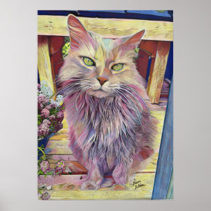 Farm Cat Poster
