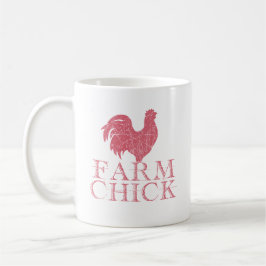 Farm Chick Coffee Kopp - Roligt Gift for Farm Life