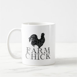 Farm Chick Coffee Mugg - Cute Land Girl Gift Kopp