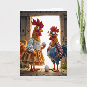 Farm Chicken Birthday Humor Kort