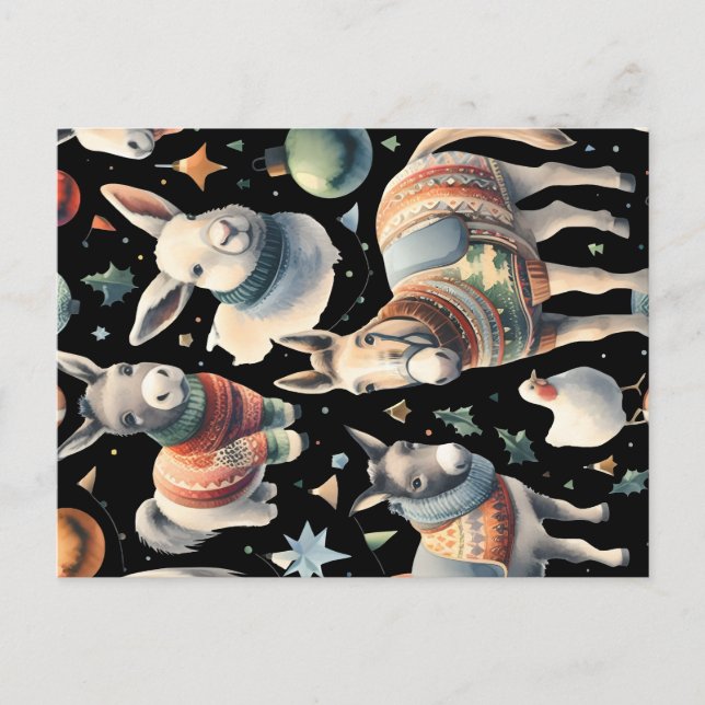 farm christmas helg vykort (Framsida)