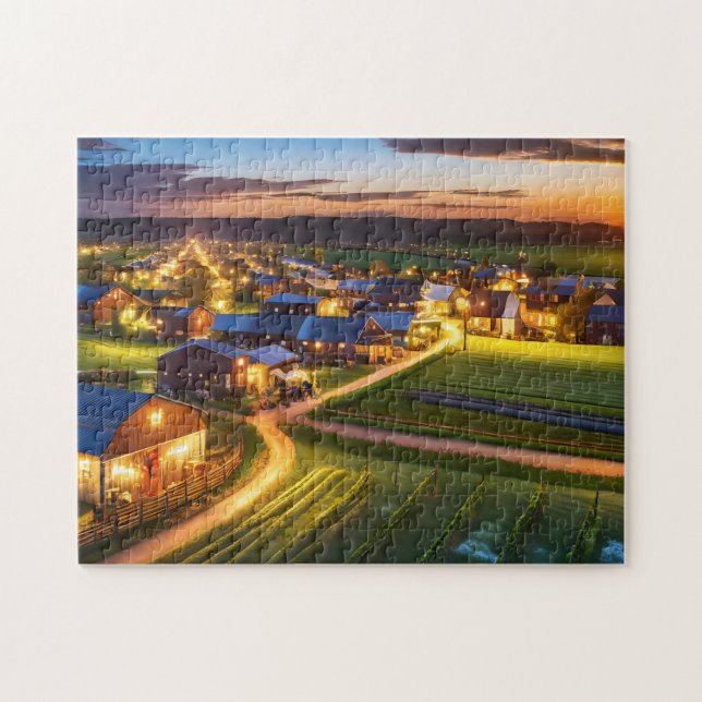 Farm Community 3 Dagens pussel Jigszle nyligen (Horisontell)