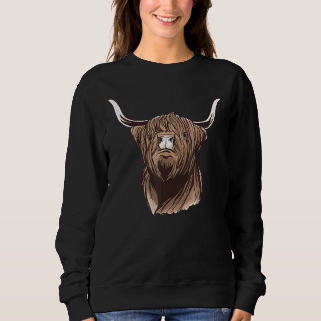 Farm Cow Breeders Animal Farmer Scottish Highland T Shirt (Framsida)