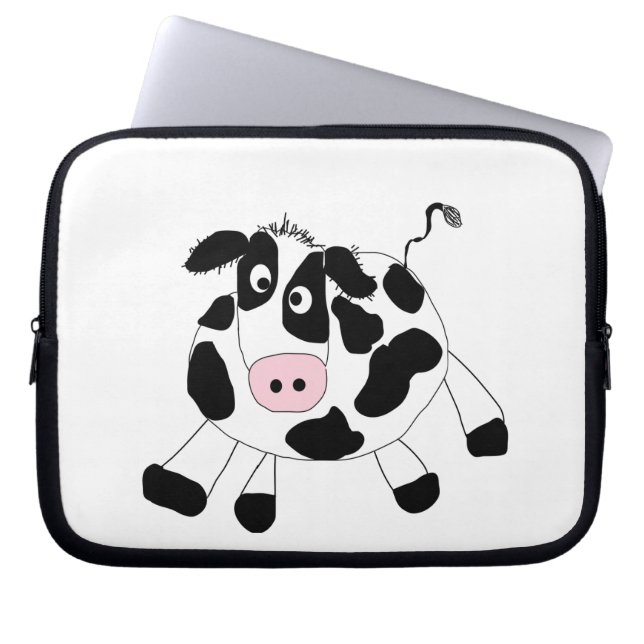 Farm Cow Laptop Sleeve (Framsidan)