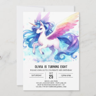 Farm Digital Horse Birthday Inbjudningar