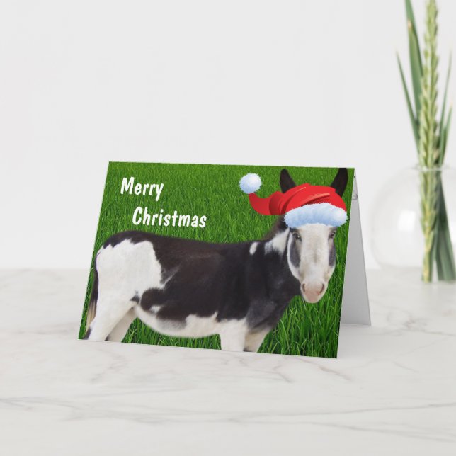 Farm Donkey God jul Helgkort (Framsida)