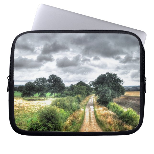 Farm Fält, Meadow, Pasture, Paddock Laptop Sleeve (Framsidan)