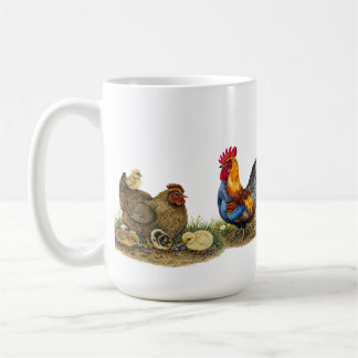 Farm Family Rooster & Hen Teapot Kaffemugg