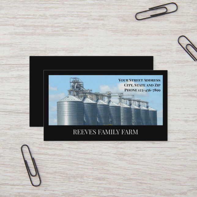 Farm Farmer Agricultural Business Cards Visitkort (Fram/Back In Situ)