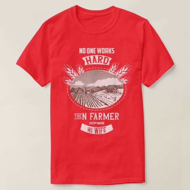 Farm Farmer Tractor T Shirt (Design framsida)