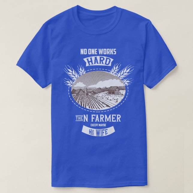 Farm Farmer Tractor T Shirt (Design framsida)
