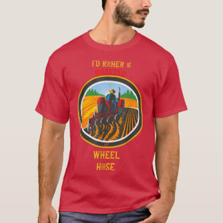 Farm Farming Farmer Tractor kör snarare där T Shirt