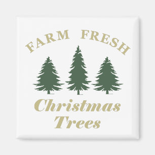 Farm, färsk god jul gräs träd magnet