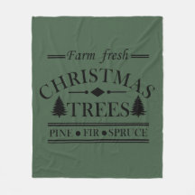 Farm, färsk God jul träd