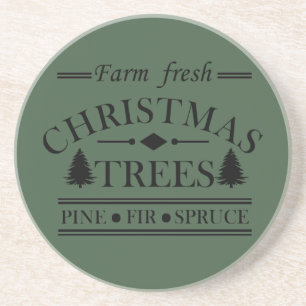 Farm, färsk God jul träd Underlägg