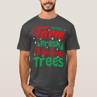 Farm, färsk julgran t shirt