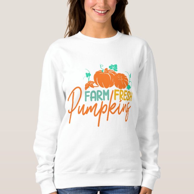 FARM FÄRSK PUMPKINS-THANKSGIVING T SHIRT (Framsida)