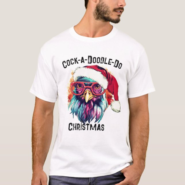 Farm Fitness Gym Tee, julgranen Tupp Humor Gift T Shirt (Framsida)